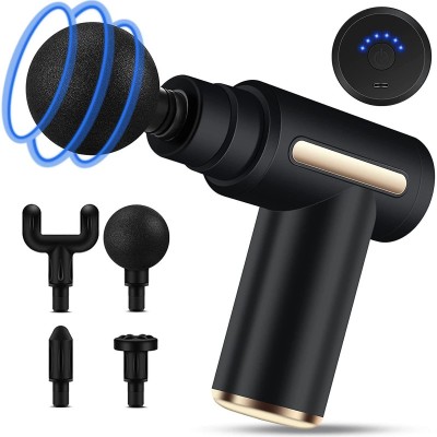 Deep Tissue Body Massager Gun (Portable & Rechargeable, C-Type, Powerful Motor)